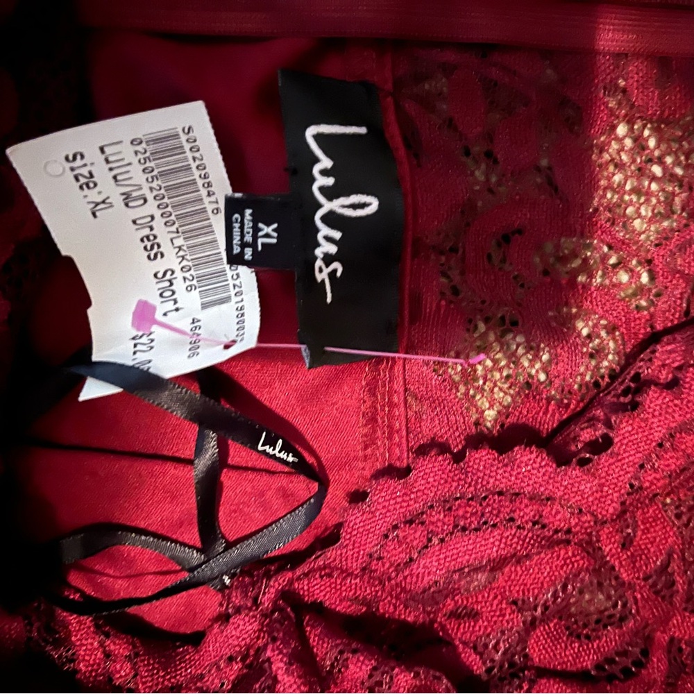 Lulu's Red Lace Dress